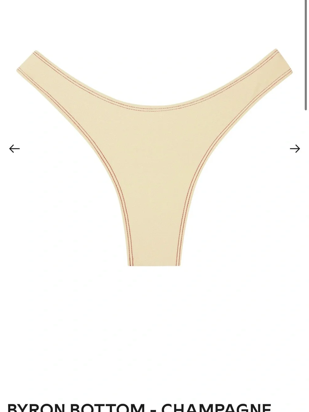 Monday Swimwear Byron Bottom in Champagne Denim